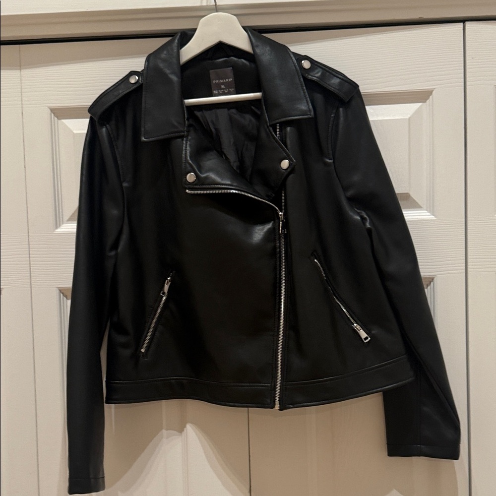 Black Faux Leather Jacket